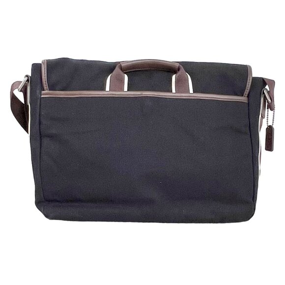 Fossil Lane Canvas & Leather Messenger Bag Adjustable Strap & Snap Closures VGUC - Picture 2 of 16